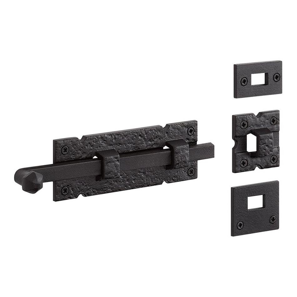 Antura Cast Iron Dual-Mount Slide Bolt, , large image number 0