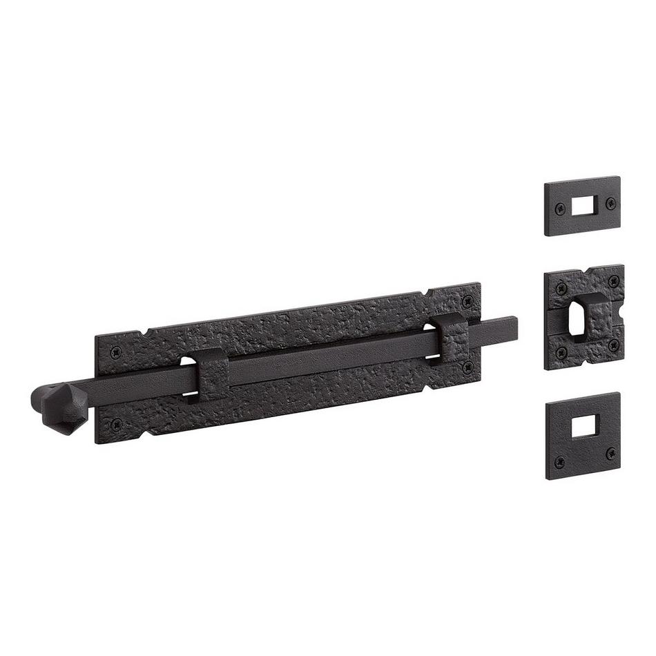Antura Cast Iron Dual-Mount Slide Bolt, , large image number 1