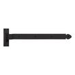 24-1/4" Leerwin Iron Reversible Handing Strap Hinge with Pintle - Black Powder Coat, , large image number 0