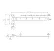 30-1/4" Leerwin Iron Reversible Handing Strap Hinge with Pintle - Black Powder Coat, , large image number 2