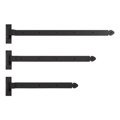 Leerwin Iron Reversible Handing Strap Hinge with Pintle