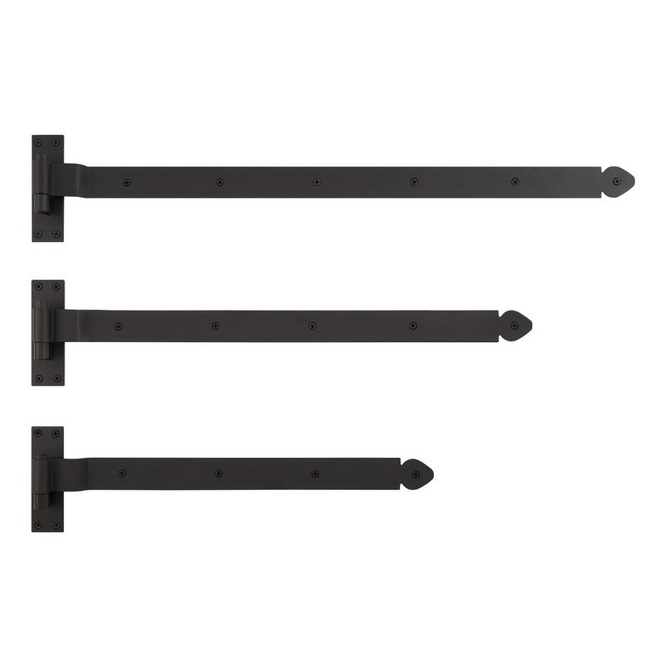 Leerwin Iron Reversible Handing Strap Hinge with Pintle, , large image number 1