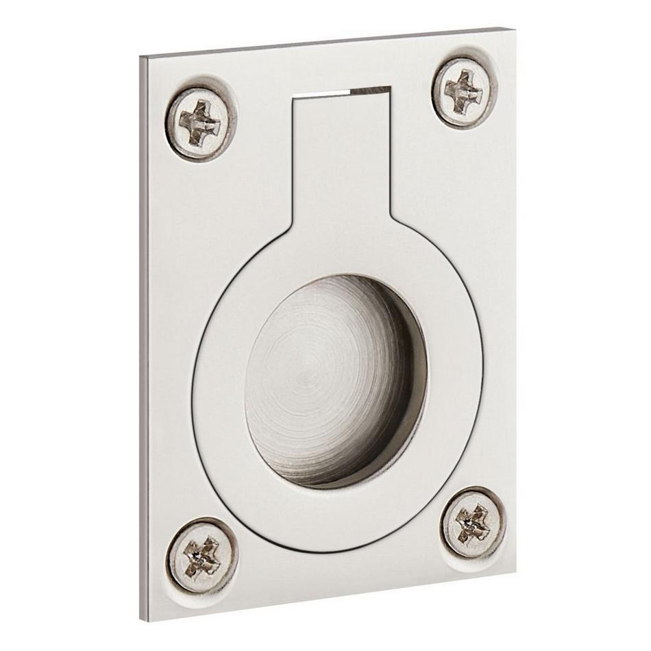 Eldora Brass Recessed Pocket Door Ring Pull, , large image number 3