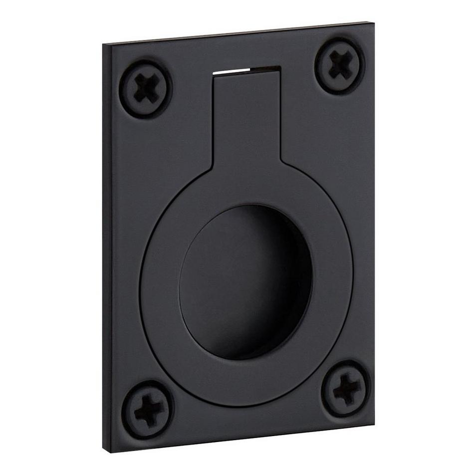 Eldora Brass Recessed Pocket Door Ring Pull, , large image number 4