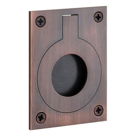 Eldora Brass Recessed Pocket Door Ring Pull