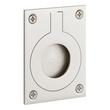2-1/8" Eldora Brass Recessed Pocket Door Ring Pull - Brushed Nickel, , large image number 0