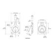 1-7/8" Evandrus Brass Recessed Pocket Door Ring Pull - Brushed Nickel, , large image number 1
