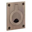 2-1/4" Evandrus Brass Recessed Pocket Door Ring Pull - Antique Brass, , large image number 0