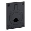 2-1/4" Evandrus Brass Recessed Pocket Door Ring Pull - Matte Black, , large image number 0