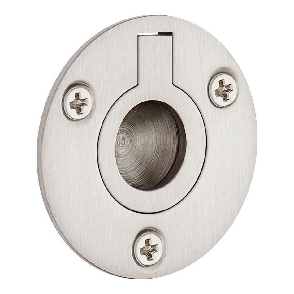 Elowen Brass Recessed Pocket Door Ring Pull, , large image number 3