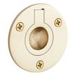 2" Elowen Brass Recessed Pocket Door Ring Pull - Polished Brass, , large image number 0