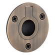 2" Elowen Brass Recessed Pocket Door Ring Pull - Antique Brass, , large image number 0
