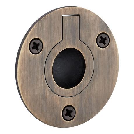 Elowen Brass Recessed Pocket Door Ring Pull