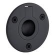 2" Elowen Brass Recessed Pocket Door Ring Pull - Matte Black, , large image number 0