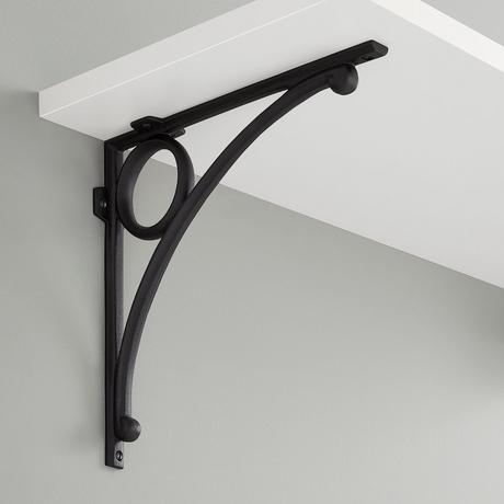 6 Large Rustic Cast Iron Shelf Brackets - 10x10 Inch Farmhouse Corbels For Wall Mounting