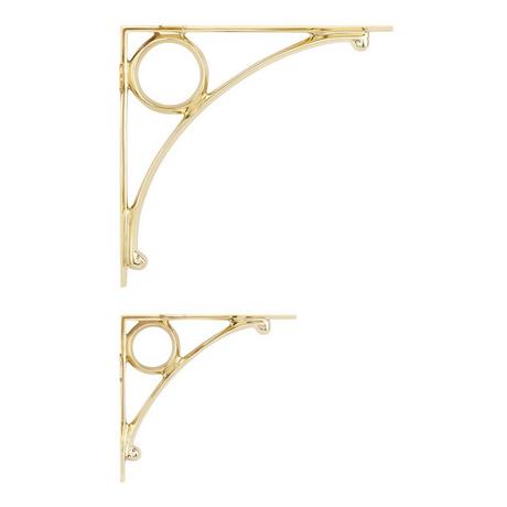 Levios Brass Shelf Bracket