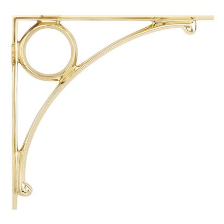 Levios Brass Shelf Bracket