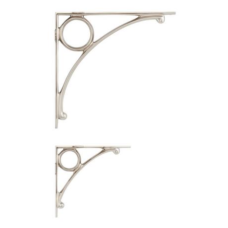 Levios Brass Shelf Bracket