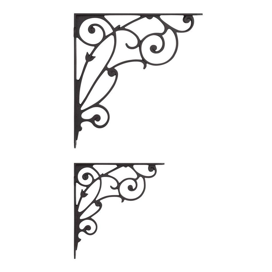 Lienna Scrollwork Cast Iron Shelf Bracket, , large image number 2