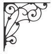 Lienna Scrollwork Cast Iron Shelf Bracket, , large image number 1
