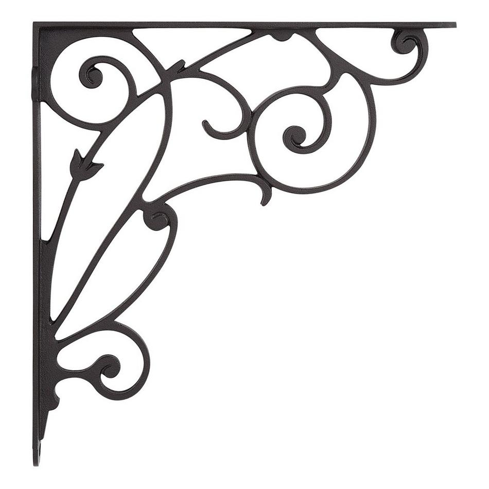Lienna Scrollwork Cast Iron Shelf Bracket, , large image number 1