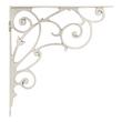 7-1/8" Lienna Scrollwork Brass Shelf Bracket - Brushed Nickel, , large image number 1