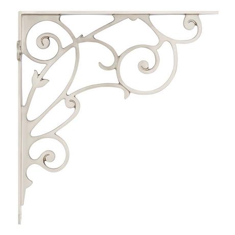 Lienna Scrollwork Brass Shelf Bracket