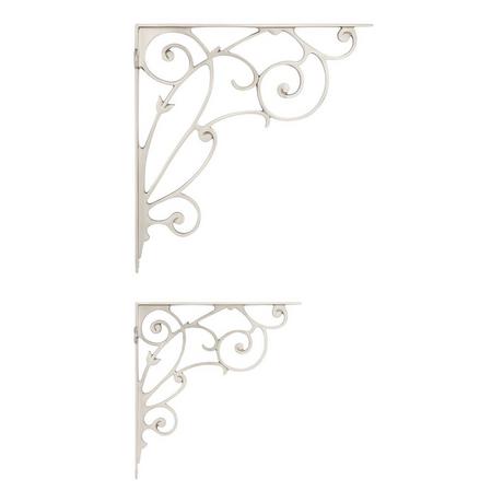 Lienna Scrollwork Brass Shelf Bracket