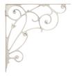 10-1/8" Lienna Scrollwork Brass Shelf Bracket - Brushed Nickel, , large image number 1