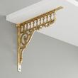 Cressida Brass Shelf Bracket, , large image number 0