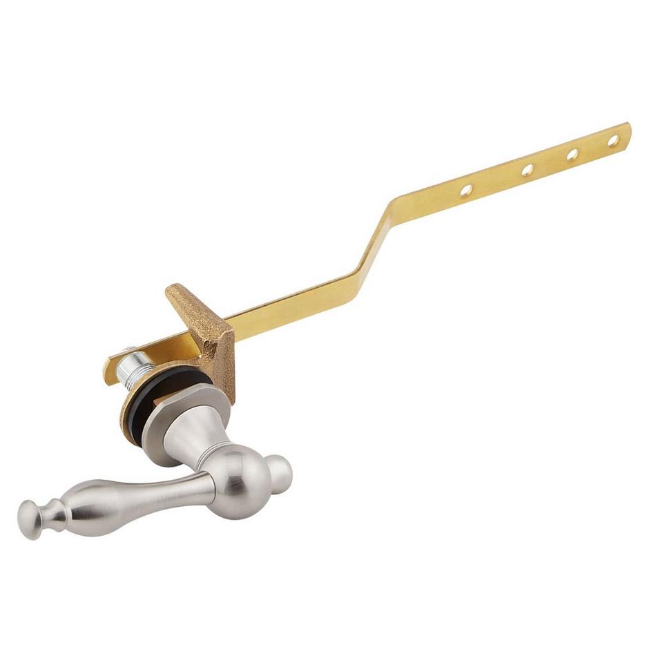 Traditional Toilet Flush Handle - Brushed Nickel, , large image number 1
