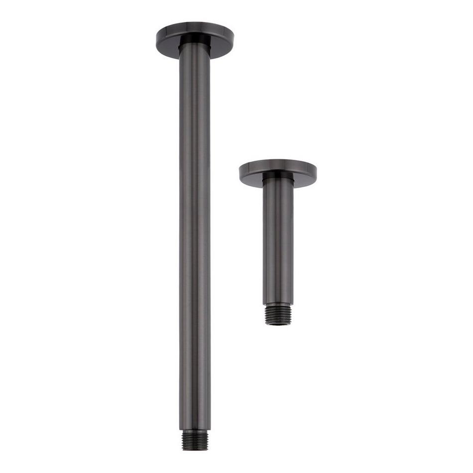 4" Round Ceiling-Mount Shower Arm - Gunmetal, , large image number 1