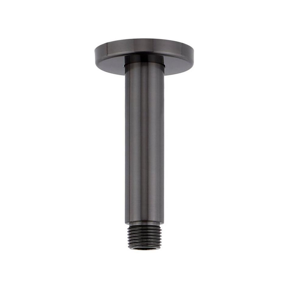 4" Round Ceiling-Mount Shower Arm - Gunmetal, , large image number 0