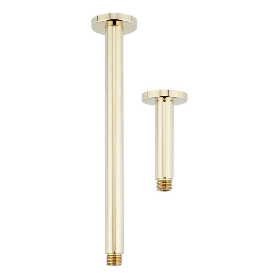 4" Round Ceiling-Mount Shower Arm - Polished Brass, , large image number 1