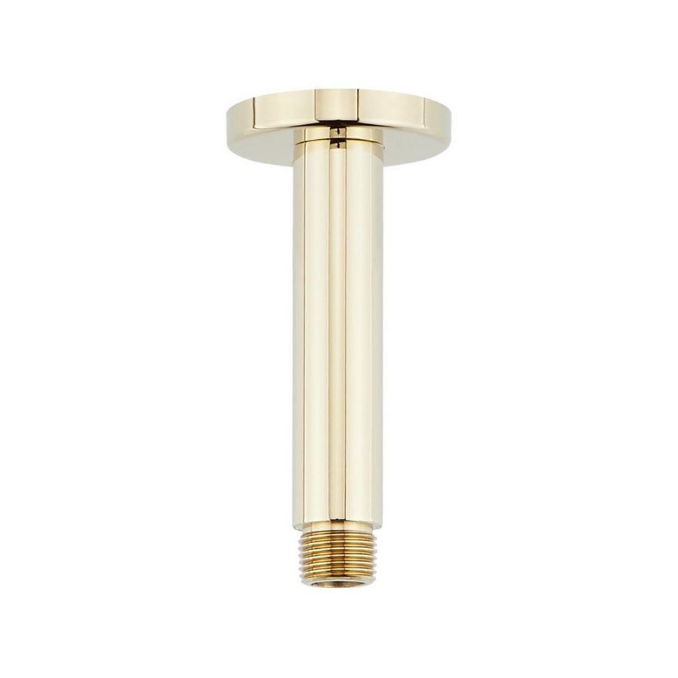 4" Round Ceiling-Mount Shower Arm - Polished Brass, , large image number 0
