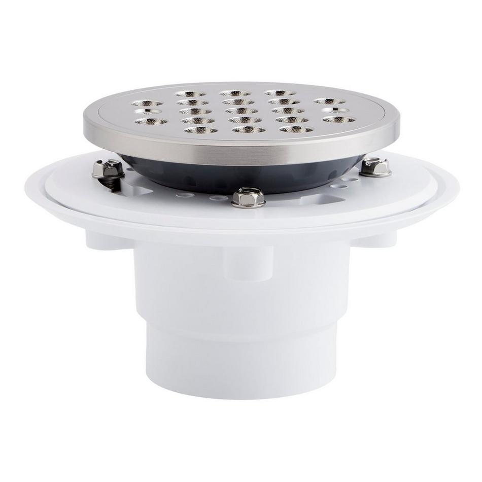 Menlo Round Shower Drain - Brushed Nickel, , large image number 1