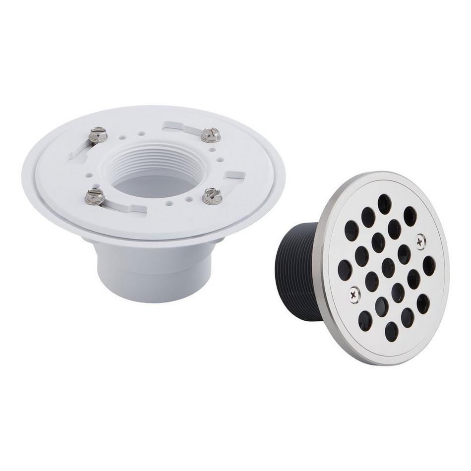 Menlo Round Shower Drain - Brushed Nickel, , large image number 3