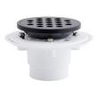 Menlo Round Shower Drain - Matte Black, , large image number 1