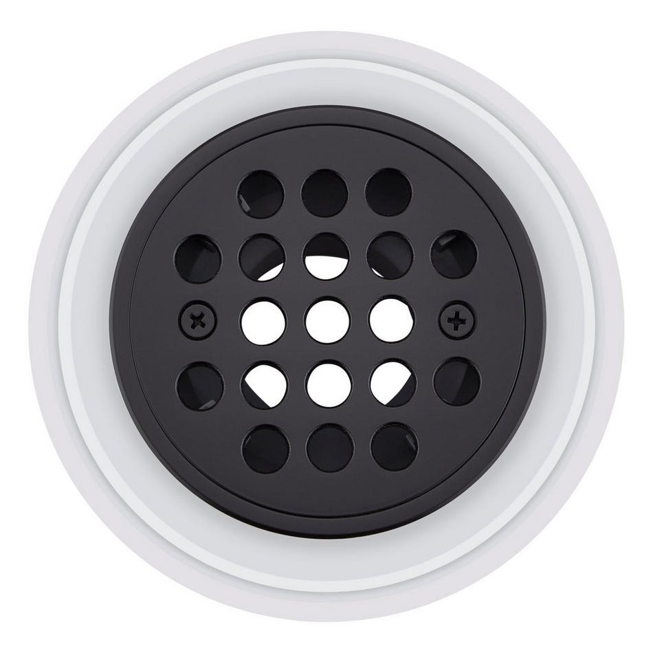 Menlo Round Shower Drain - Matte Black, , large image number 2