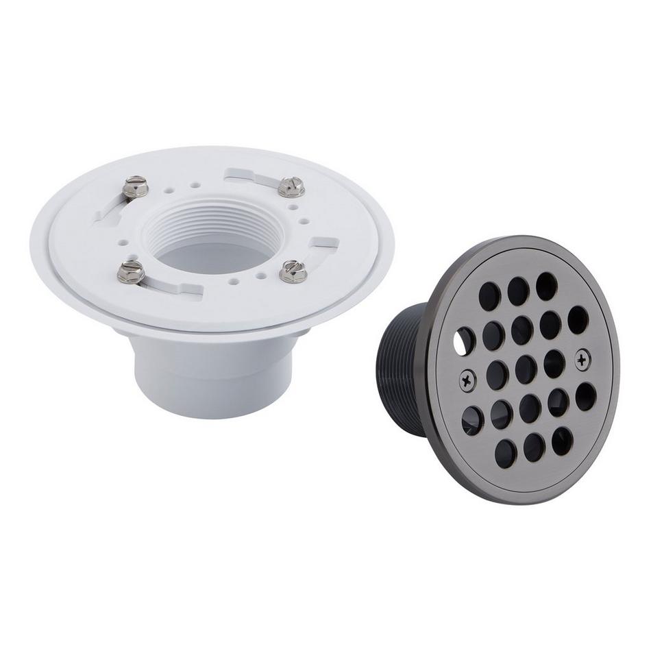 Menlo Round Shower Drain - Gunmetal, , large image number 3