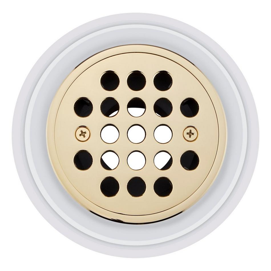 Menlo Round Shower Drain - Polished Brass, , large image number 2