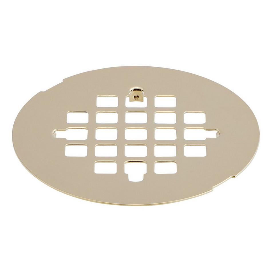 Modern Snap-In Shower Drain Strainer - Polished Brass, , large image number 1