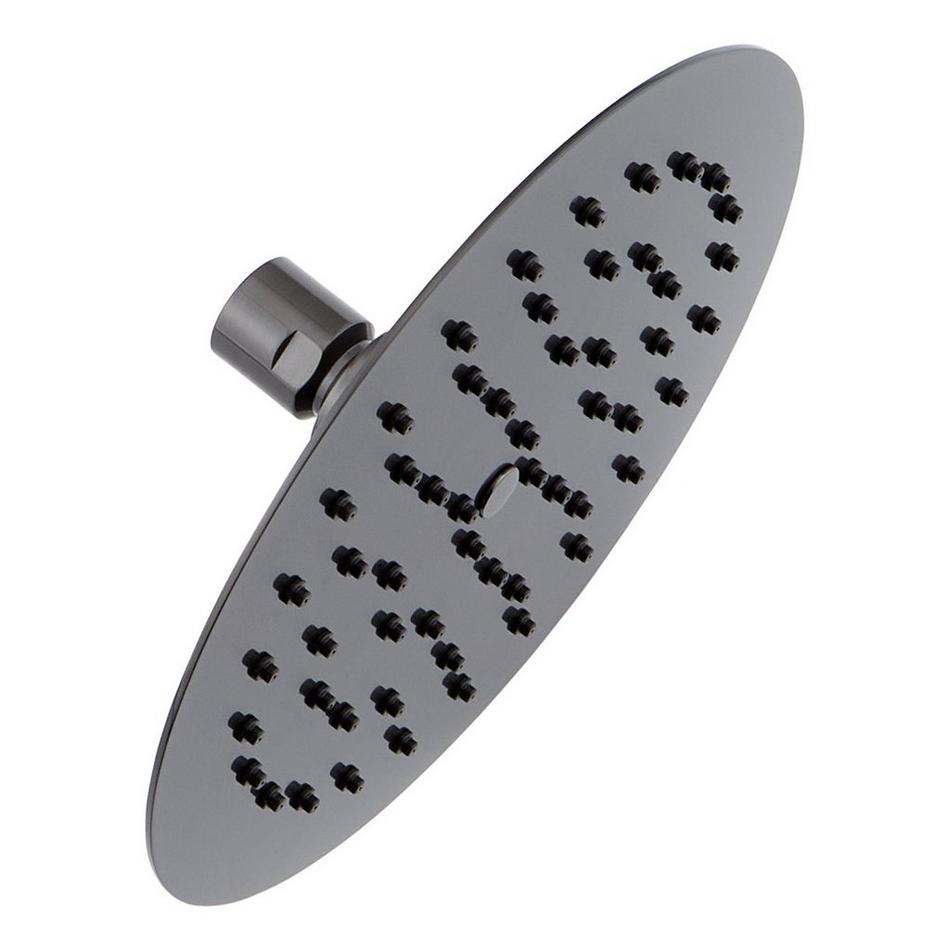 8" Contemporary Low Profile Rainfall Shower Head - 2.5 gpm - Gunmetal, , large image number 0