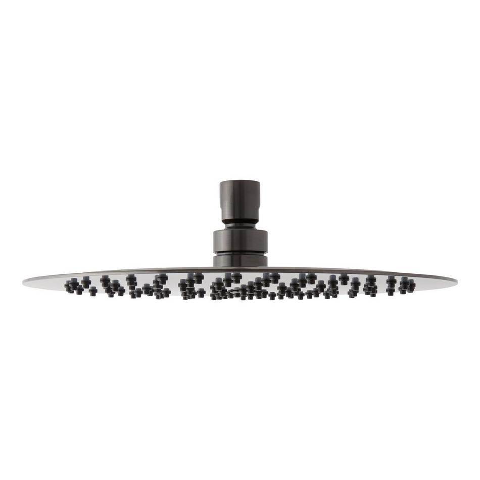 8" Contemporary Low Profile Rainfall Shower Head - 2.5 gpm - Gunmetal, , large image number 1