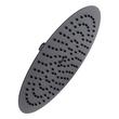 12" Contemporary Low Profile Rainfall Shower Head - 2.5 gpm - Matte Black, , large image number 0