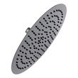 12" Contemporary Low Profile Rainfall Shower Head - 2.5 gpm - Gunmetal, , large image number 0