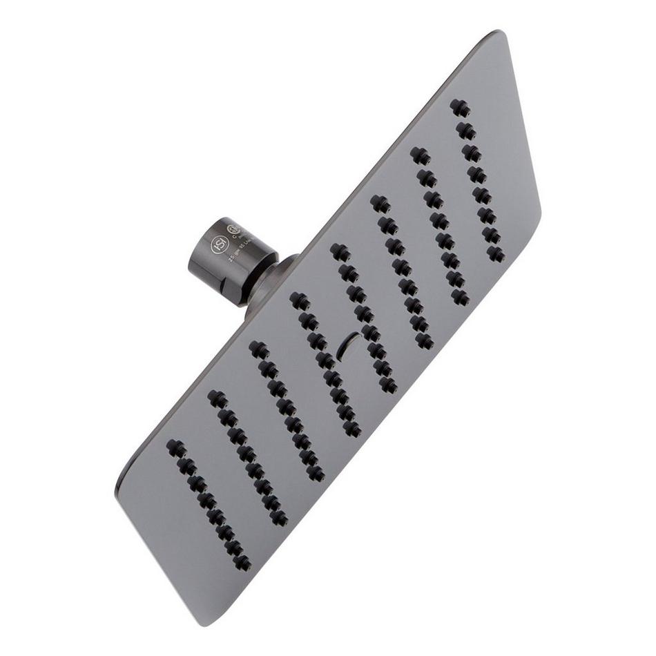 8" Modern Square Rainfall Shower Head with Rounded Corners - 2.5 gpm - Gunmetal, , large image number 0