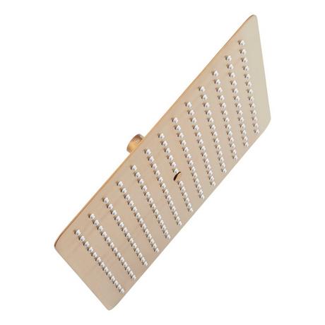Modern Square Rainfall Shower Head with Rounded Corners - 2.5 GPM