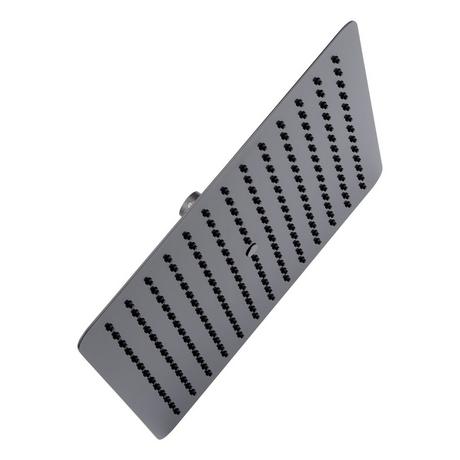 Modern Square Rainfall Shower Head with Rounded Corners - 2.5 GPM