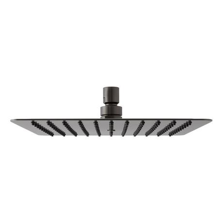 Modern Square Rainfall Shower Head with Rounded Corners - 2.5 GPM
